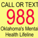 Oklahoma's Mental Health Lifeline logo and illustration